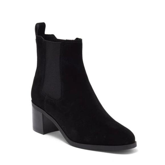 Steve Madden Women's Rhiannon Chelsea Boot Black Suede Size 8M - Picture 1 of 15